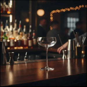 Jogo 2 Taças Mozart em Puro Cristal para Coupé Bartender Balneário 200ml