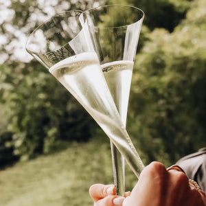 Jogo 2 Taças Mozart em Puro Cristal para Espumante Roitter 230ml