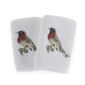 Jogo 2 Toalhas Lavabo Arancia Branco Trussardi