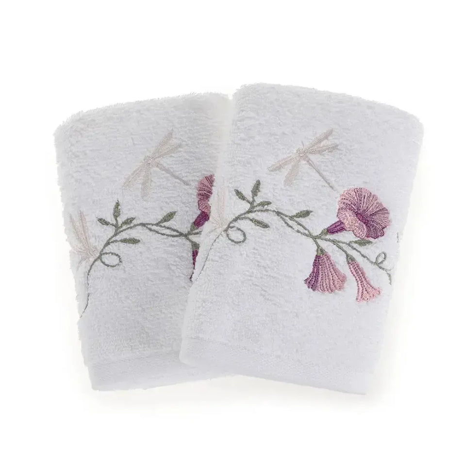 Jogo 2 Toalhas Lavabo Petunia Branco Trussardi