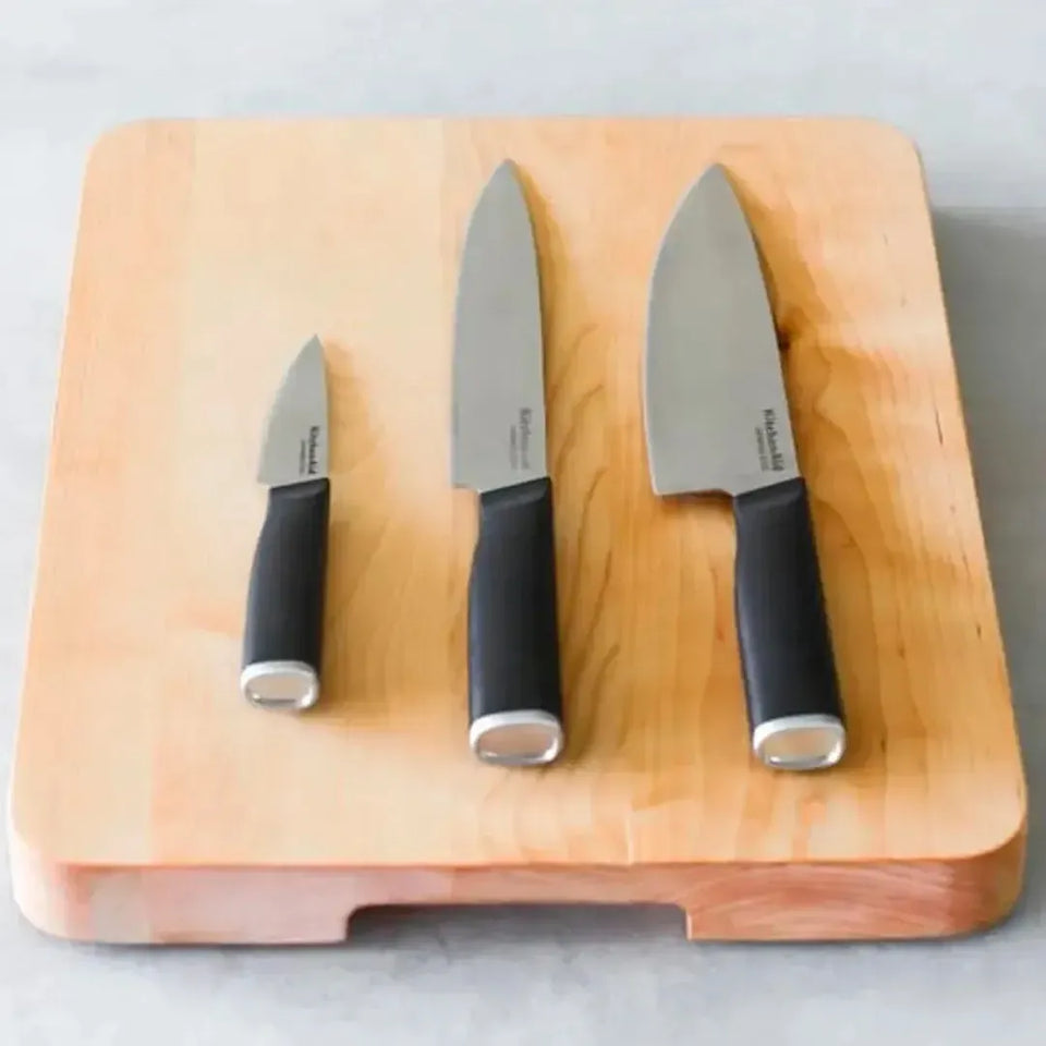 Jogo 3 Facas em Aço Japonês com Capa Protetora KitchenAid