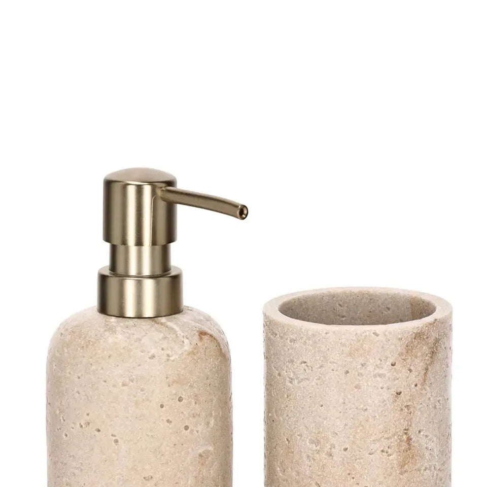 Jogo 3 Peças para Banheiro Bege Mart