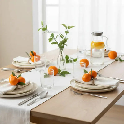 Jogo 4 Anéis para Guardanapos Laranja Tuut