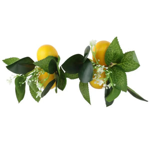 Jogo 4 Anéis para Guardanapos Limão Tuut