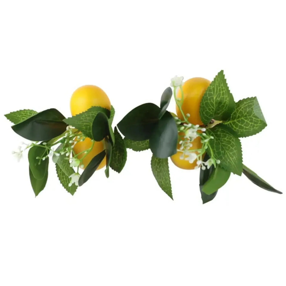 Jogo 4 Anéis para Guardanapos Limão Tuut