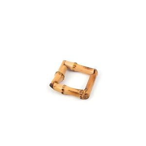 Jogo 4 Argolas Guardanapos em Bambu Natural