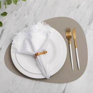 Jogo 4 Argolas Guardanapos em Bambu Natural