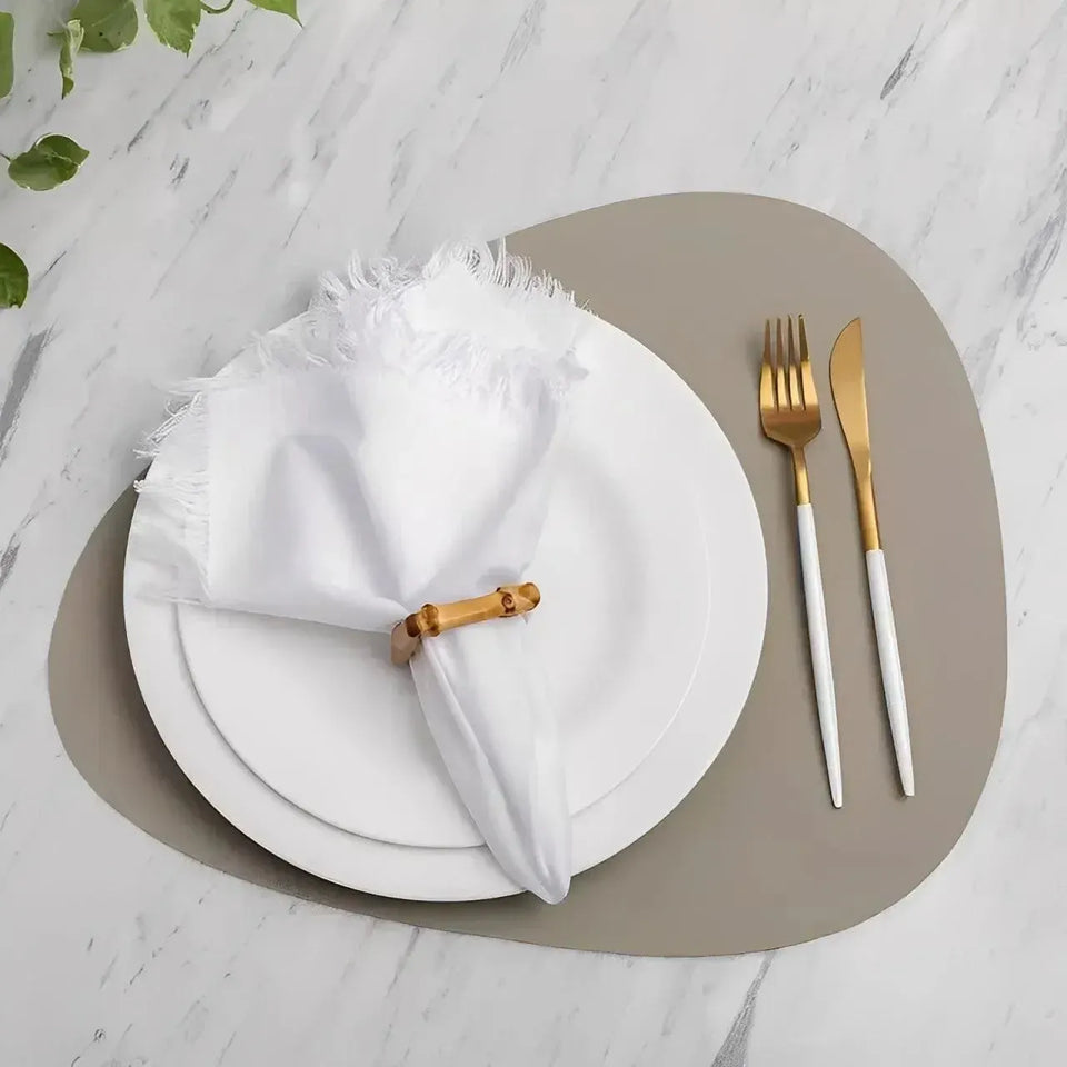 Jogo 4 Argolas Guardanapos em Bambu Natural