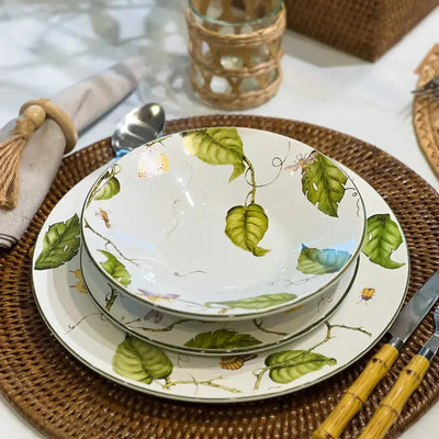 Jogo 4 Bowls Cereal Cerâmica Botanique 14,5cm Maison Blanche