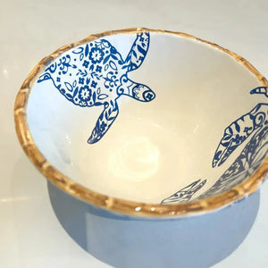 Jogo 4 Bowls Cereal Cerâmica Dolce Mare Azulejo Português Azul 14,5cm Maison Blanche