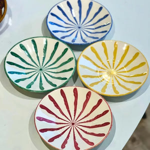 Kit Pratos + Bowls Cerâmica Piuma Scalla (12 peças)