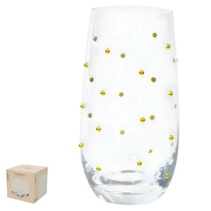 Jogo 4 Copos Altos Vidro Dots 530ml