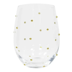 Jogo 4 Copos Baixos Vidro Dots 550ml