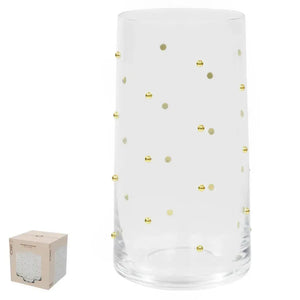 Jogo 4 Copos Long Drink Vidro Dots 480ml