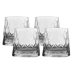 Jogo 4 Copos Whisky em Vidro Leafy 440ml Pasabahçe