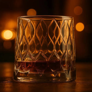 Jogo 4 Copos Whisky em Vidro Leafy 440ml Pasabahçe