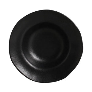 Jogo 4 Mini Pratos Chapéu Stoneware Orgânico Preto Matte 19x5,5cm 250ml Porto Brasil