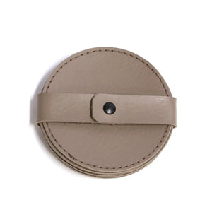 Jogo 4 Porta Copos Redondo Couro Vegano Montana Fendi