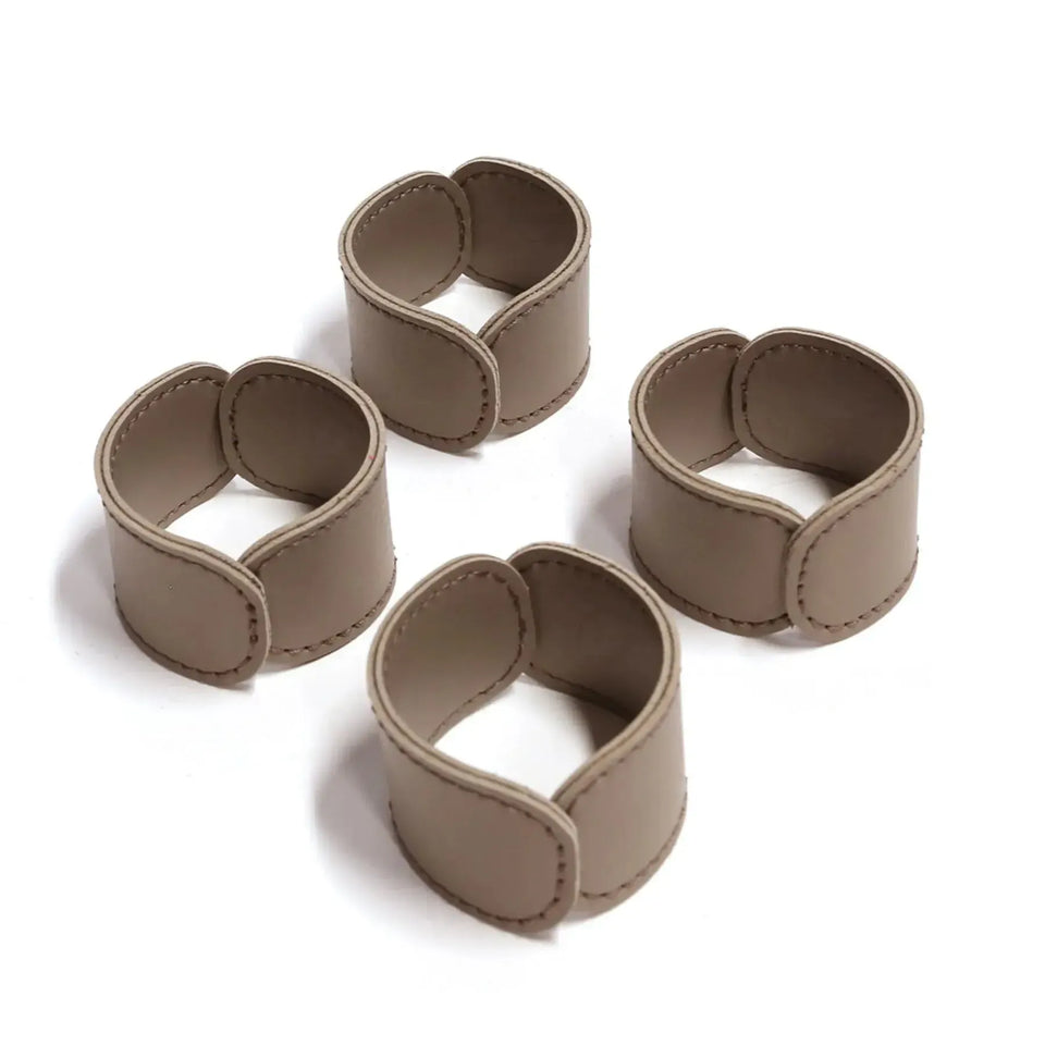 Jogo 4 Porta Guardanapos Couro Vegano Fendi