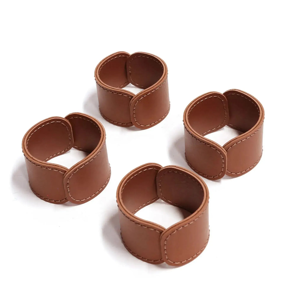 Jogo 4 Porta Guardanapos Couro Vegano Havana