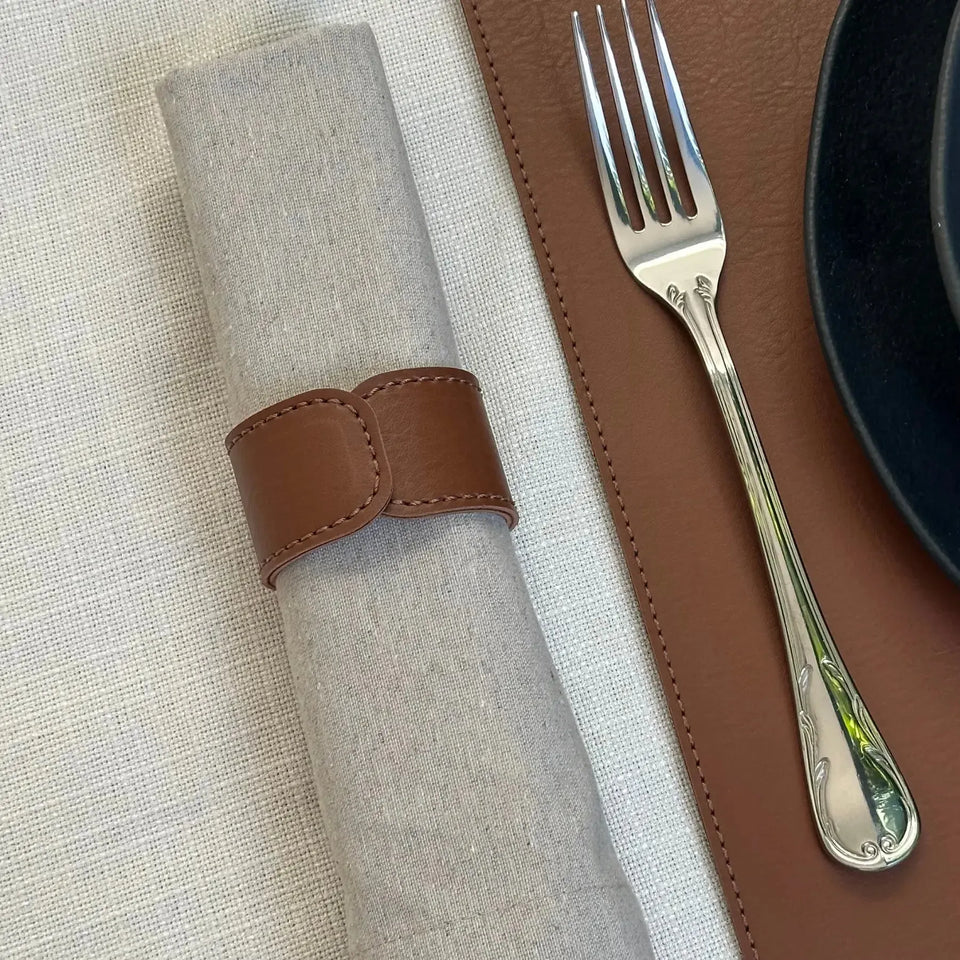 Jogo 4 Porta Guardanapos Couro Vegano Havana