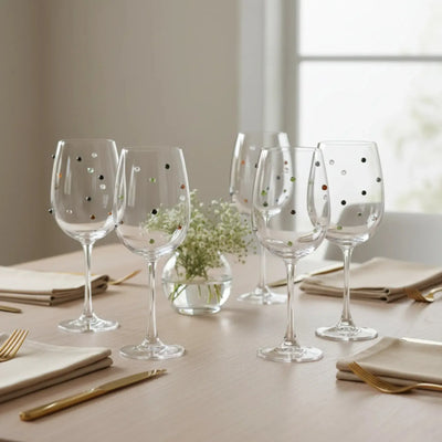 Jogo 4 Taça Vinho Vidro Dots 440ml