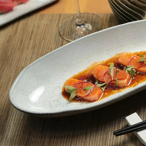 Jogo 4 Travessas Ovais Funda G Stoneware Orgânico Echo 32x16cm 650ml Porto Brasil