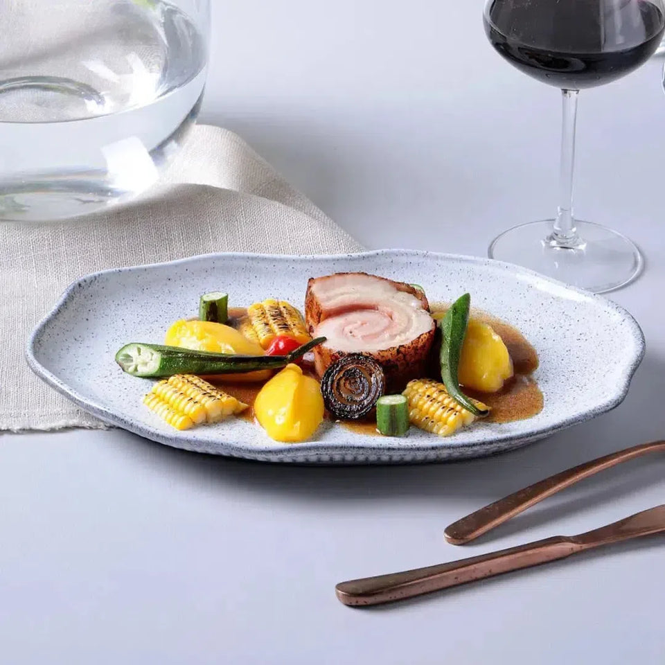 Jogo 4 Travessas Ovais Rasas M Stoneware Bio Echo 30x20cm Porto Brasil