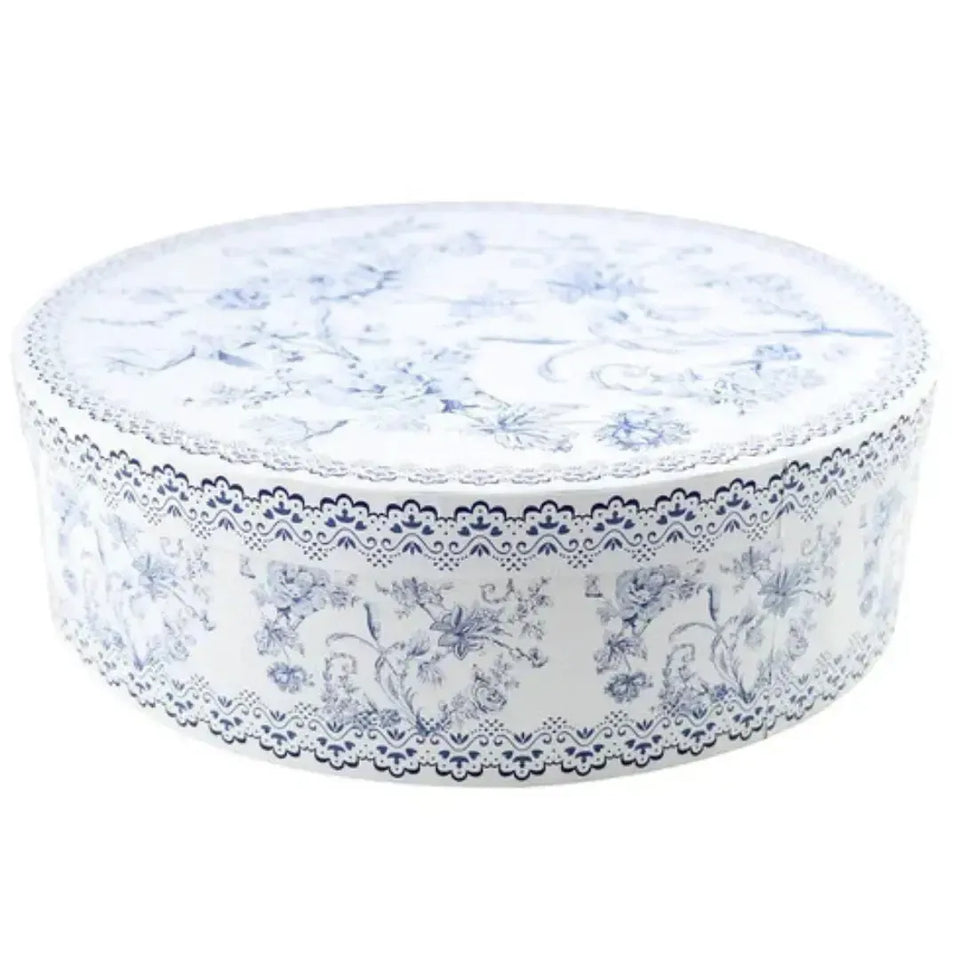 Jogo 4 Xícaras de Chá com Pires New Bone China Hortênsia 220ml Azul L'Hermitage