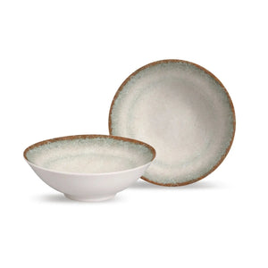 Jogo 6 Bowls Cerâmica Decorado Durban 300ml Alleanza