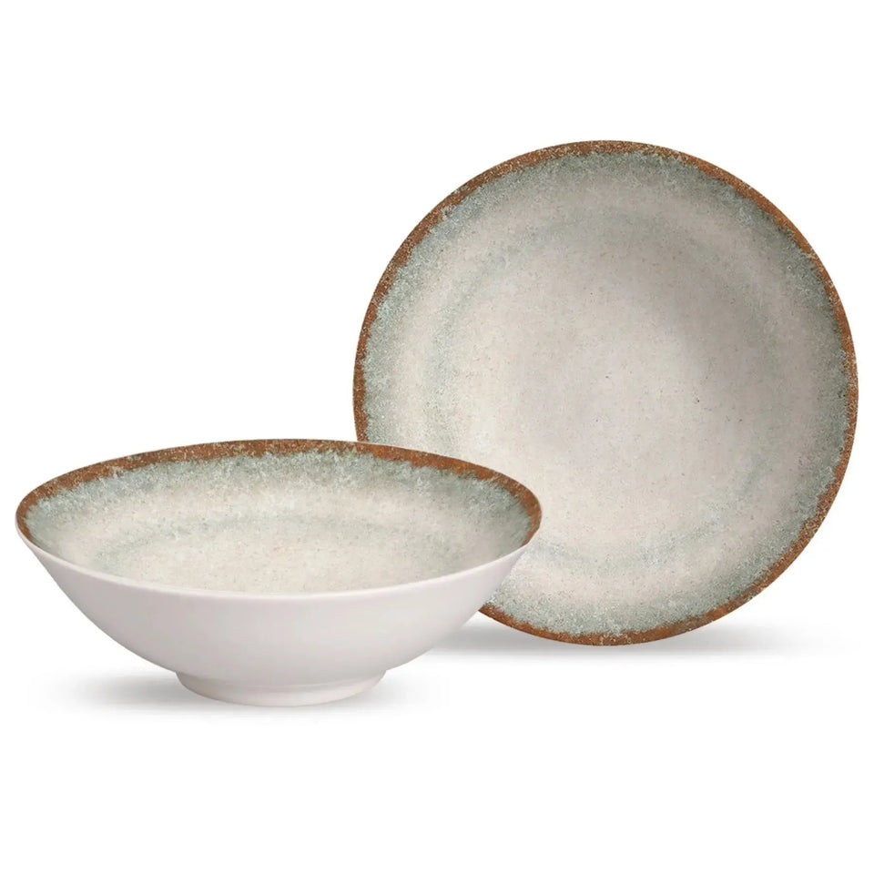 Jogo 6 Bowls Cerâmica Decorado Durban 300ml Alleanza