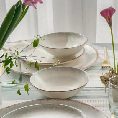 Jogo 6 Bowls Cerâmica Decorado Durban 300ml Alleanza