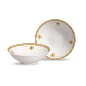 Jogo 6 Bowls Cerâmica Decorado Huppert 300ml Alleanza