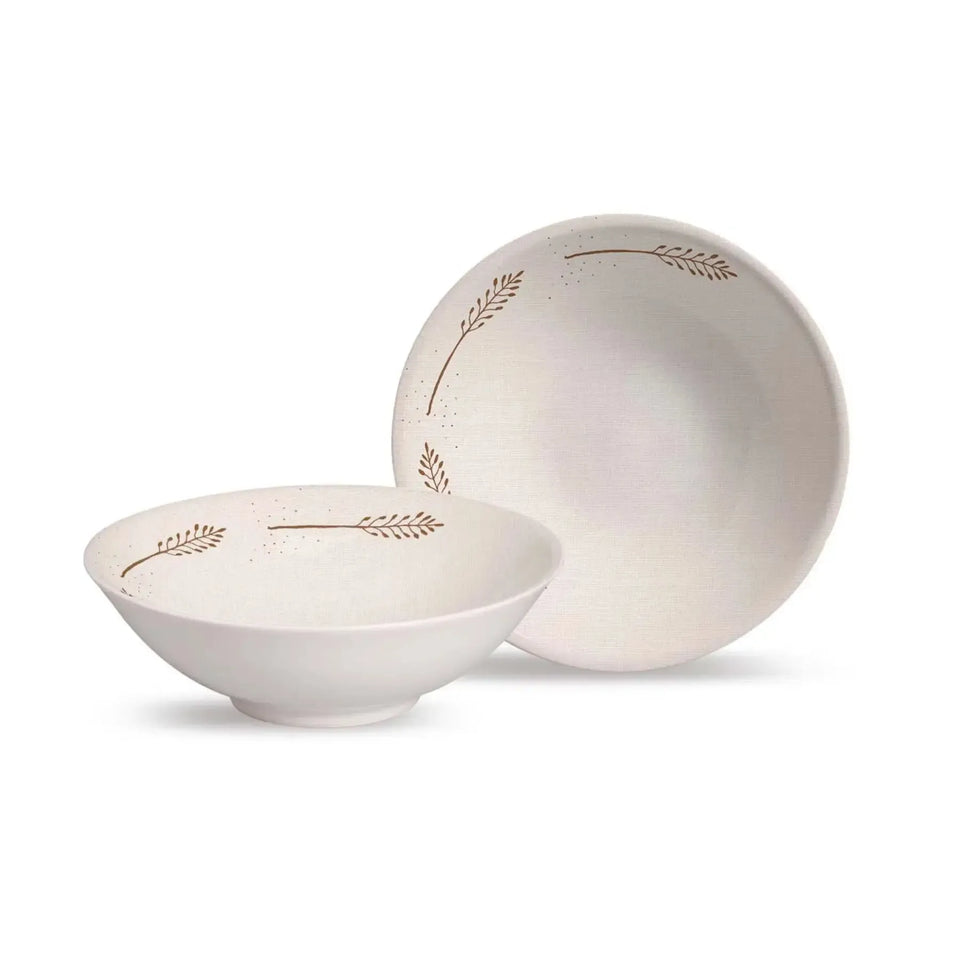Jogo 6 Bowls Cerâmica Decorado Rendeira By Aurora 300ml Alleanza
