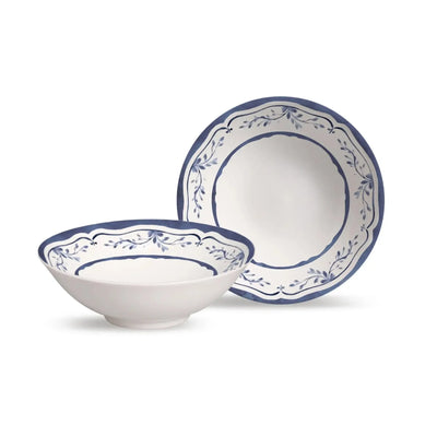 Jogo 6 Bowls Cerâmica Decorado Valência 300ml Alleanza