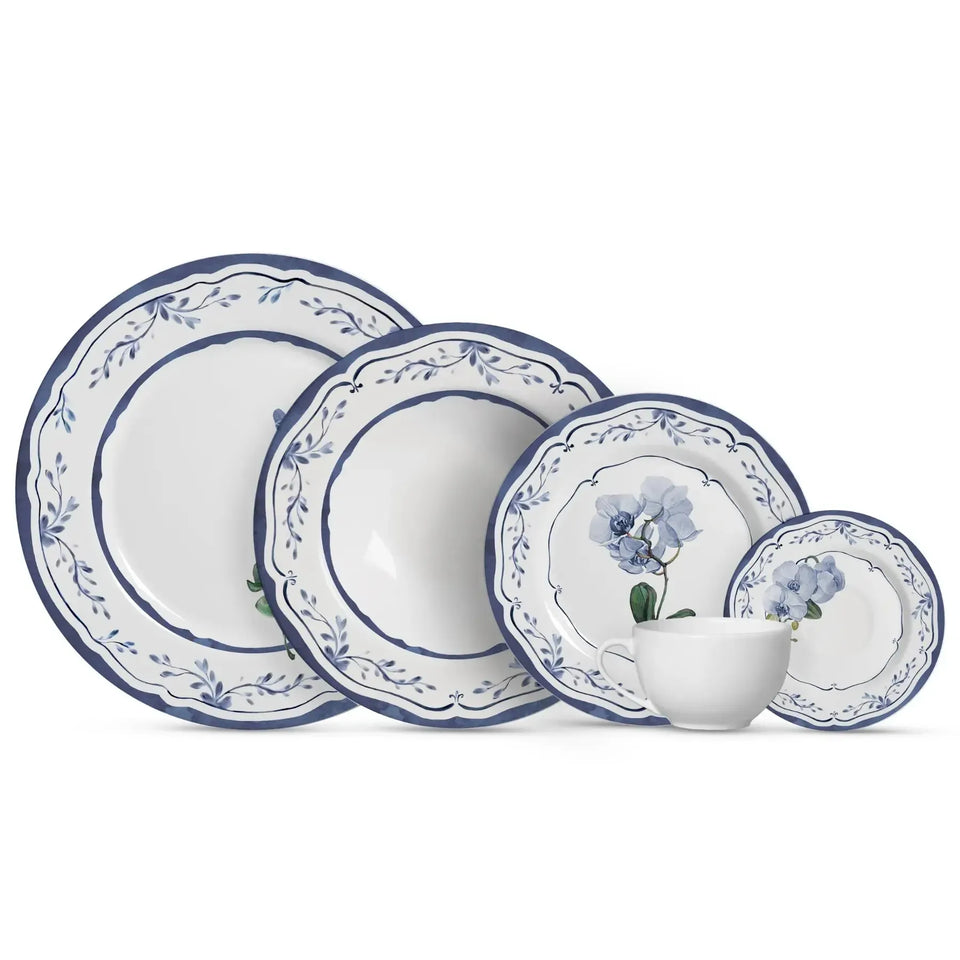 Jogo 6 Bowls Cerâmica Decorado Valência 300ml Alleanza