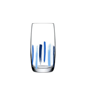 Jogo 6 Copos Long Drink em Cristal Ecológico Piuma 370ml Colors