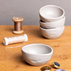 Jogo 6 Mini Manteigueiras Stoneware Linho 6,5x3cm 50ml Porto Brasil