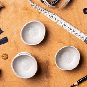 Jogo 6 Mini Manteigueiras Stoneware Linho 6,5x3cm 50ml Porto Brasil