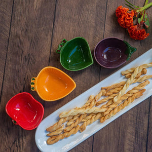 Jogo 6 Peças Legumes Cerâmica Scalla