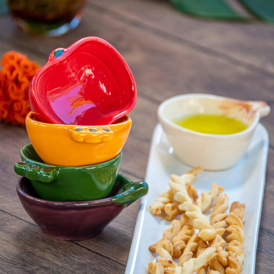 Jogo 6 Peças Legumes Cerâmica Scalla