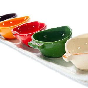 Jogo 6 Peças Legumes Cerâmica Scalla