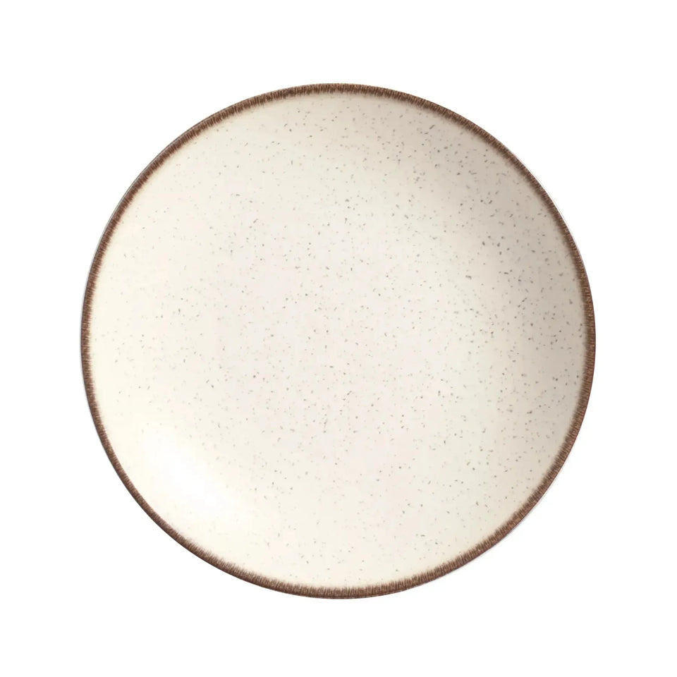 Jogo 6 Pratos Fundo Coup Cerâmica Vanilla 25cm Alleanza