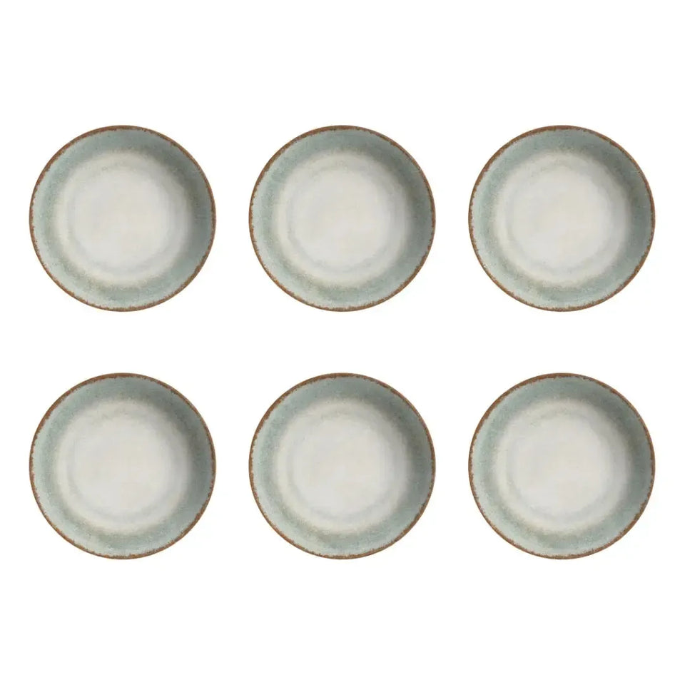 Jogo 6 Pratos Fundos Coup Cerâmica Durban 25cm Alleanza