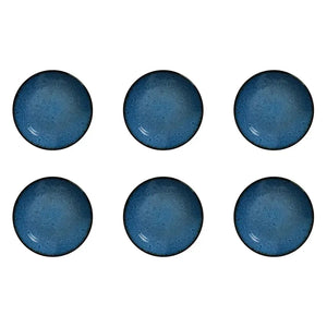 Jogo 6 Pratos Fundos Coup Cerâmica Faiança Albânia 25cm Alleanza