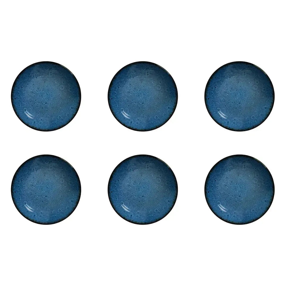Jogo 6 Pratos Fundos Coup Cerâmica Faiança Albânia 25cm Alleanza