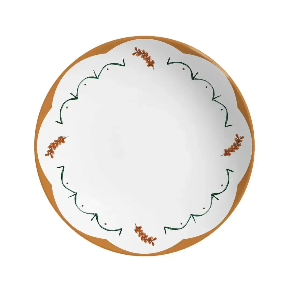 Jogo 6 Pratos Fundos Coup Cerâmica Faiança Braciera 25cm Alleanza