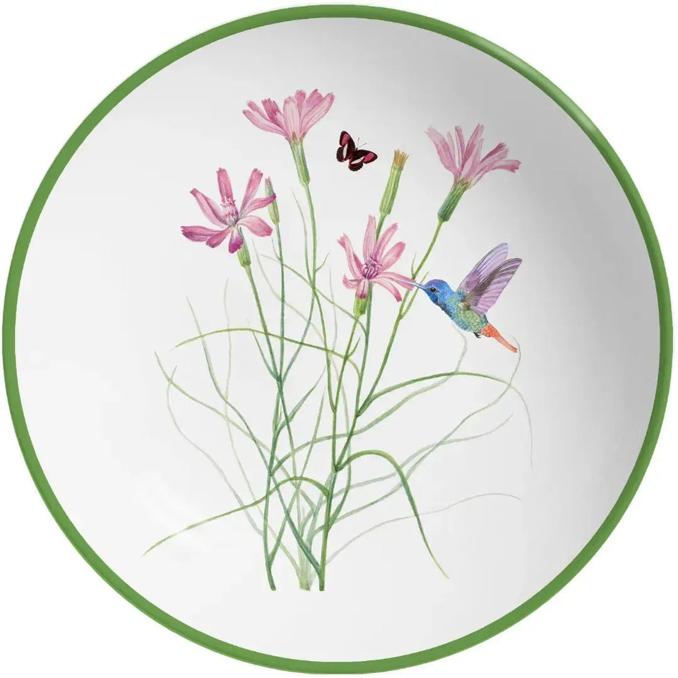 Jogo 6 Pratos Fundos Coup Cerâmica Jardim Campestre 25cm Alleanza