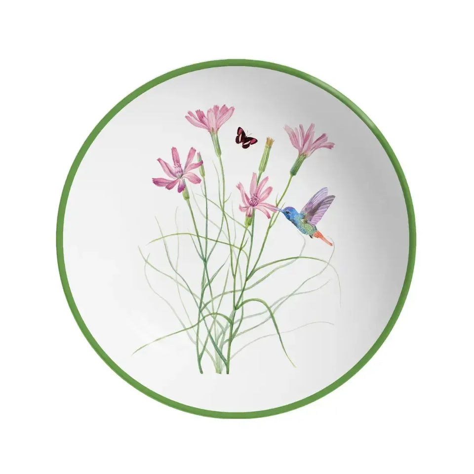 Jogo 6 Pratos Fundos Coup Cerâmica Jardim Campestre 25cm Alleanza