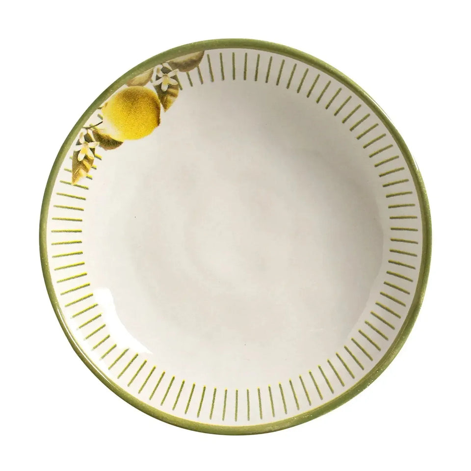Jogo 6 Pratos Fundos Stoneware Bio Lemon 22,5cm 830ml Porto Brasil